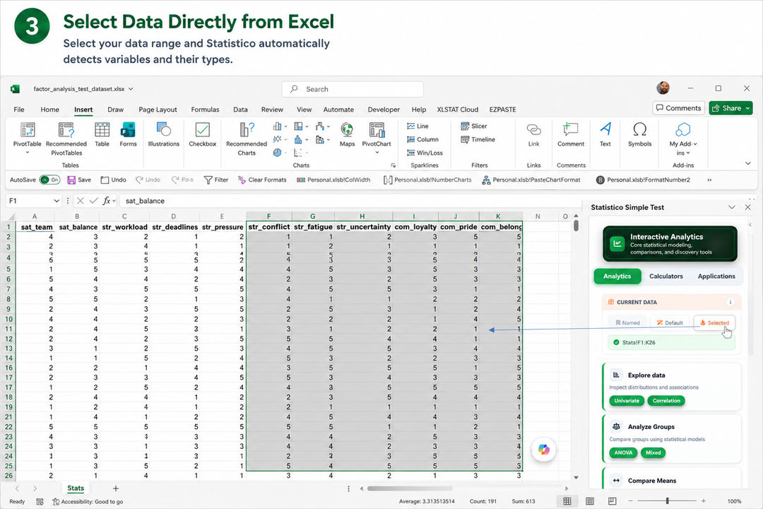 Step 4: Configure analysis options and run